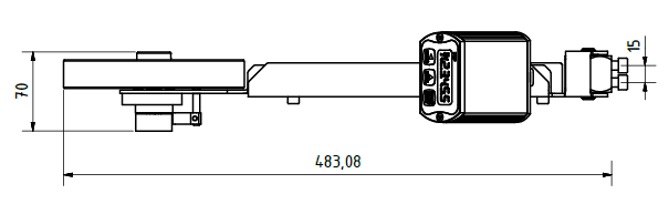 Elektronischer Meterzähler Light XL Aufsicht
