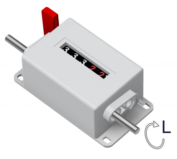 Mechanical meter counter M410-000.50-L-P-X