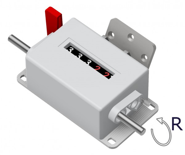 Mechanical meter counter M410-000.20-R-S-X