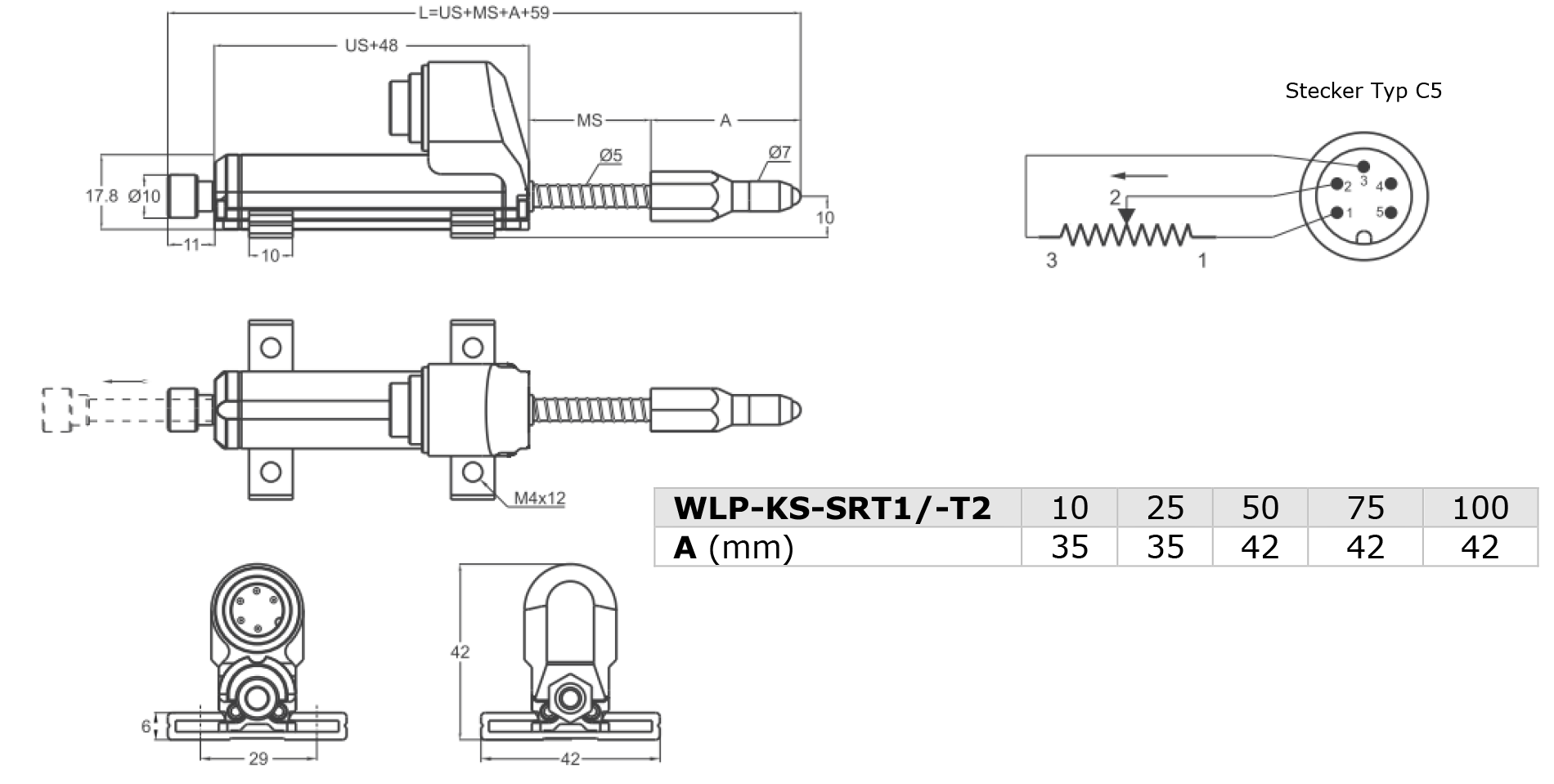 WLP-KS-SRT1/T2 Zeichnung